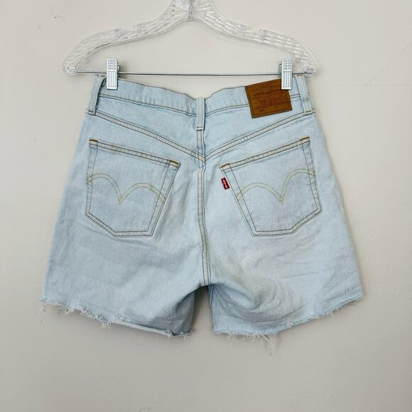 Levi’s Light Wash High Rise Cutoff Shorts Women’s Size 28 - Picture 5 of 10
